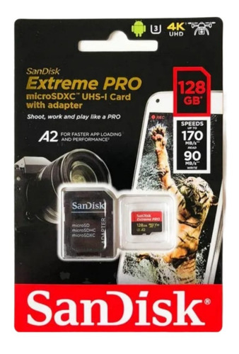 Memoria Micro Sd Sandisk Extreme Pro 128gb