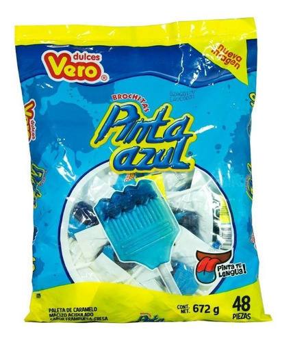 Paleta Vero Pinta Azul 48 Pz