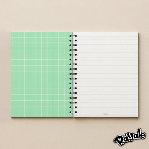 Cuaderno Square Verde Menta 100 Hojas 150gr Raya