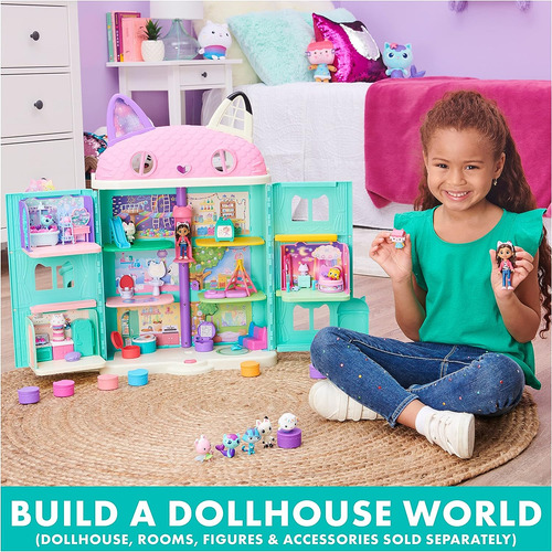 Gabbys Dollhouse Deluxe Set De Regalo Con 7 Figuras De Ju...