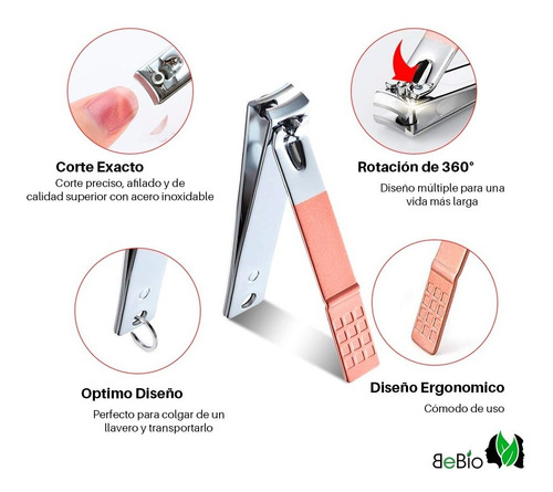 X16 Piezas Corta Uñas Alicate Limas Repujador Uñas Manicura