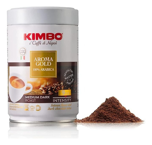 Tarro Café Kimbo Molido Aroma Gold 100% Arábica 250 Gr