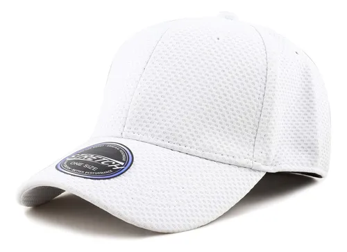 Gorra Ajustada De 6 Paneles De Malla Elástica Con Visera Cur