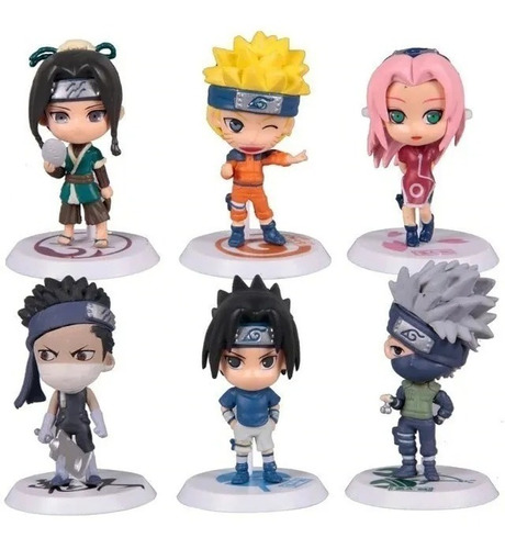 Figuras Naruto Set De Figuras X 6 Anime + Obsequio