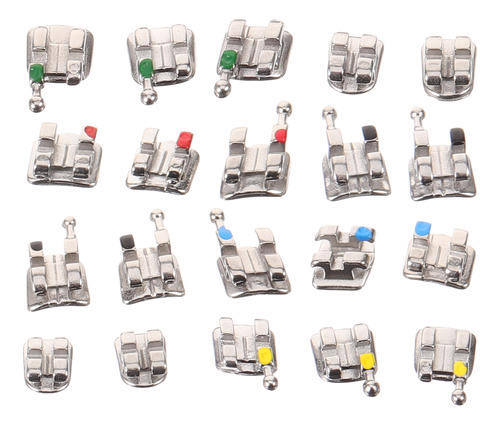 Minisoportes De Ortodoncia Bucal De Acero Inoxidable, 20 Uni