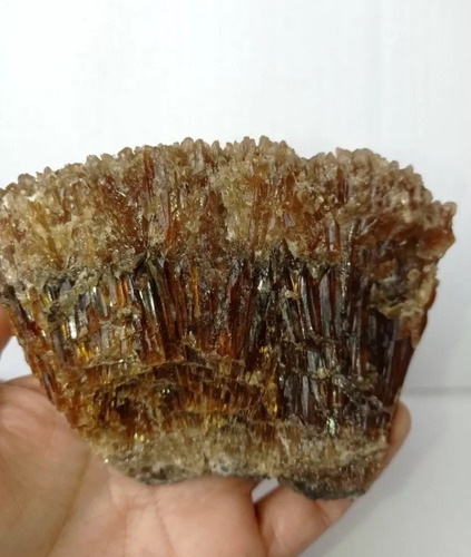 Hermosa Calcita Ámbar, Mineral De Colección! Café