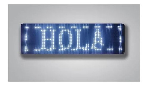 Display Led Anuncio Luminoso Programable Blanco 1m X 20cm