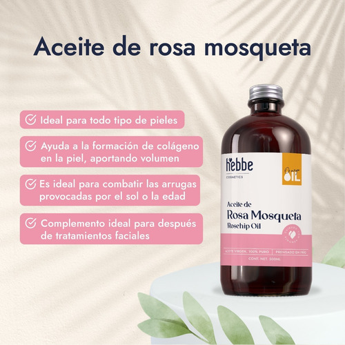 Imagen 7 de 9 de Aceite De Rosa Mosqueta + Aceite De Jojoba 500 Ml