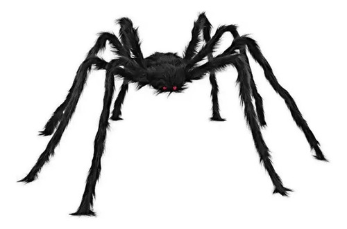 Araña De 2 Metros Y 2 Accesorios De Decoración De Halloween