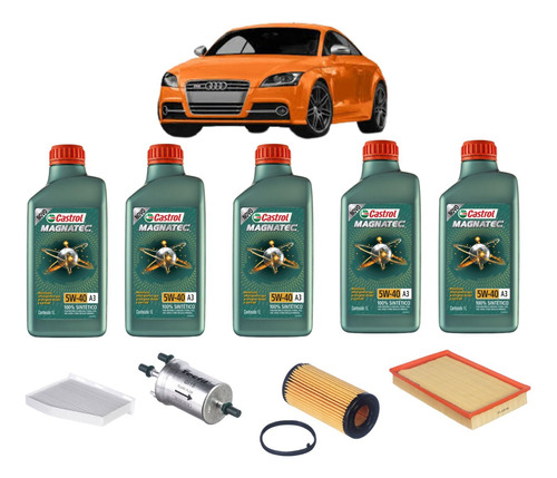 Kit Revisão Troca De Oleo Audi Tts Tfsi 2.0 2012 Em Diante