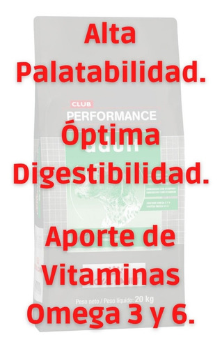 Imagen 5 de 5 de Alimento Royal Canin Club Performance Adult para perro adulto todos los tamaños sabor mix en bolsa de 20 kg