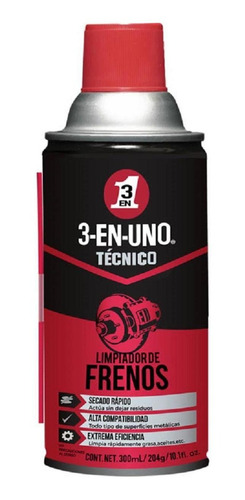 Aceite 3-en-uno Limpiador Frenos 300ml X1 Und