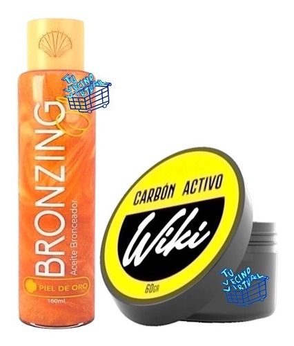 Aceite Bronceador + Carbon Activo 