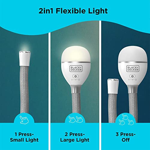Flexo Led Recargable Para Libro Y Escritorio, 2 Modos