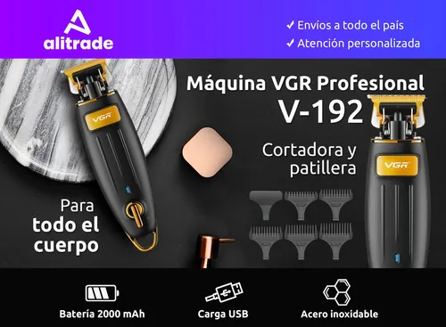 Maquina Corta Pelo Barba Cuerpo Vgr V 192 Recargable Usb
