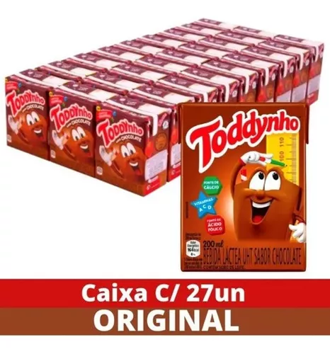 Caixa C/27 Toddynho 200ml - Sabor Chocolate