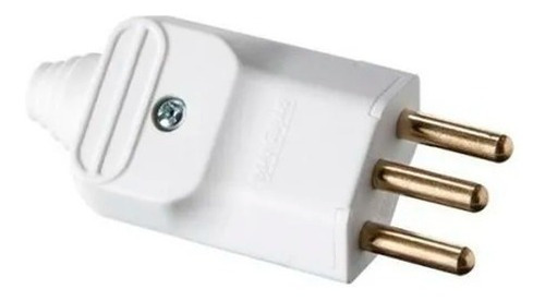 Plug Desmontável Branco 2p+t 20a 180g C/ Prensa Cabo