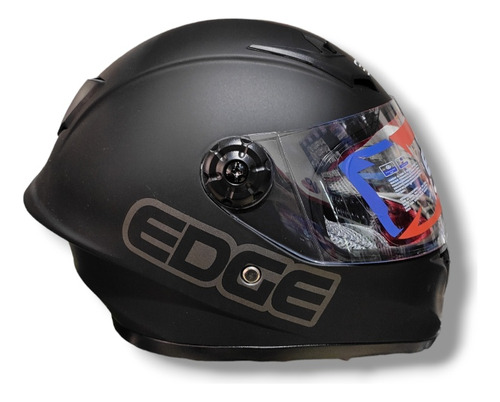 Casco Edge Integral Para Niño Negro Mate Talla M