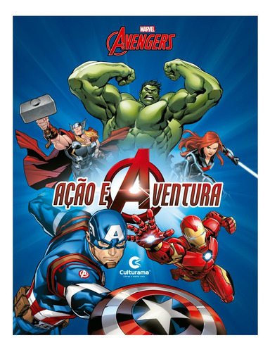 Livro Acao E Aventura Marvel Vingadores