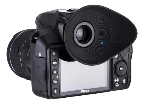Ocular JJC Nikon Ocular De Goma JJC Para Nikon - Compatible Con D7500, D7200, D5500, D3400, D750 Y Más Nikon D7000 - 3