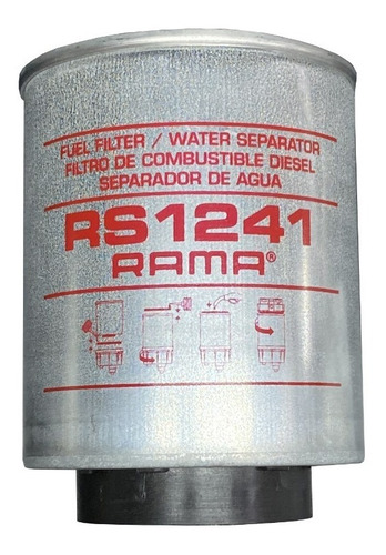 Rs1241 Filtro De Combustible Separador De Agua Rama