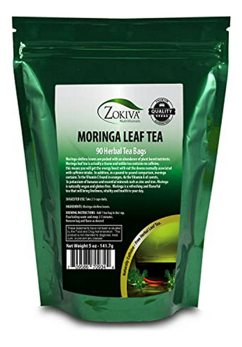 Té De Moringa Orgánico 90 Bolsas 100% Puro, Natural, Energiz