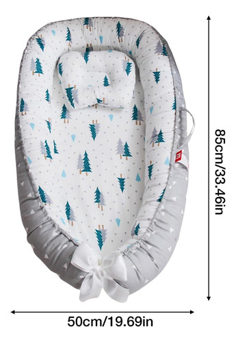 Nido Colecho Para Bebés Cuna Portátil Cama Con Almohadas