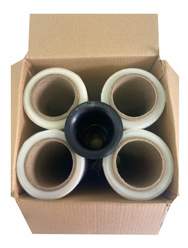 4 Bobina Filme Stretch 500 X 0,25 (gratis 1 Aplicador) Forte