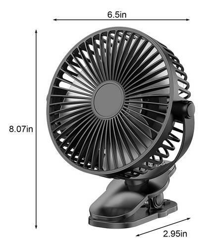 Pinza De Ventilador M P661 On, Usb Pequeño De 5 Velocidades