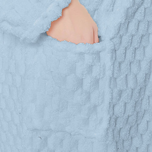 Bata De Baño De Felpa A Cuadros De Pino Para Mujer X Robe, M