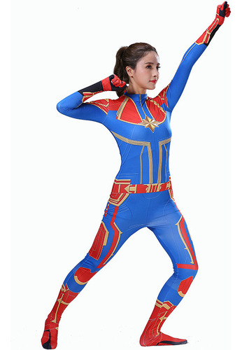 Ropa De Capitán Marvel Ropa De Superhéroe Para Mujer Ropa De
