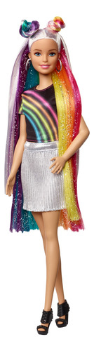 Barbie Rainbow sparkle hair doll Mattel FXN96