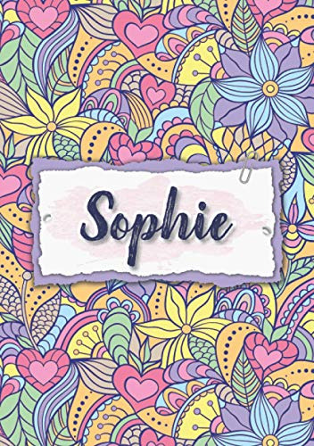 Sophie: Cuaderno A5 | Nombre Personalizado Sophie | Regalo D