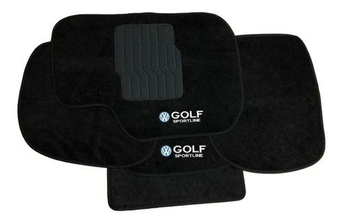 Imagem 3 de 10 de Kit Soleira Porta Tapete Carpete Golf Sportline 2008 A 2012