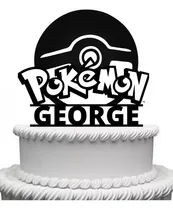 Comprar Cake Topper Adorno Torta - Pokemon Nombre Adorno Torta