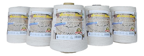 Kit 13 Barbante Cru Para Croche 700g (todos Títulos) Oferta