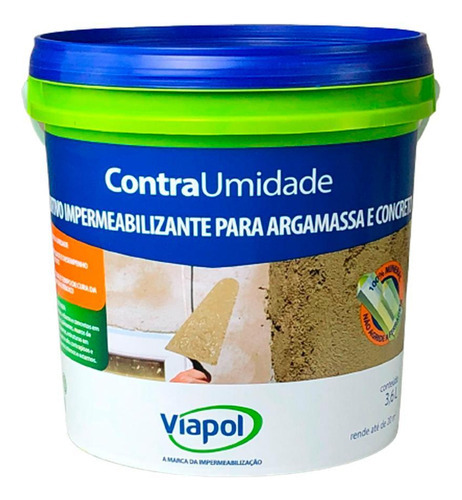 Aditivo Impermeabilizante Contra Umidade 3.6 Litros - Viapol