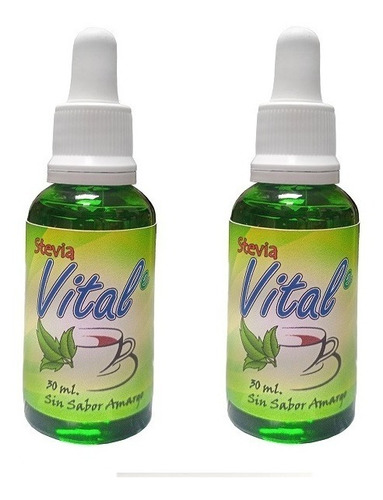 Stevia Líquida Vitale 100% Sin Sabor Residual X 2 Und 30ml