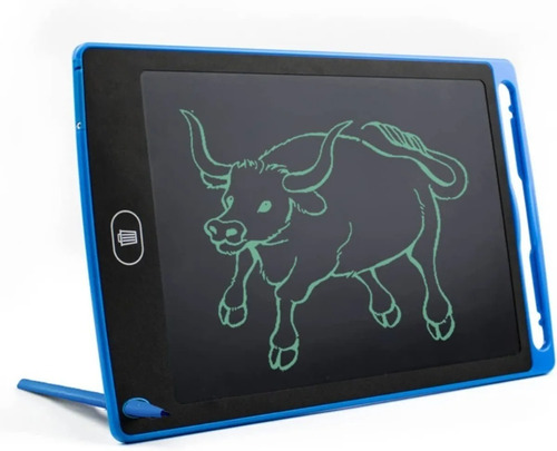 Pizarra Magica Tablet Lcd Azul Anotador Dibuja 8.5 - Premium