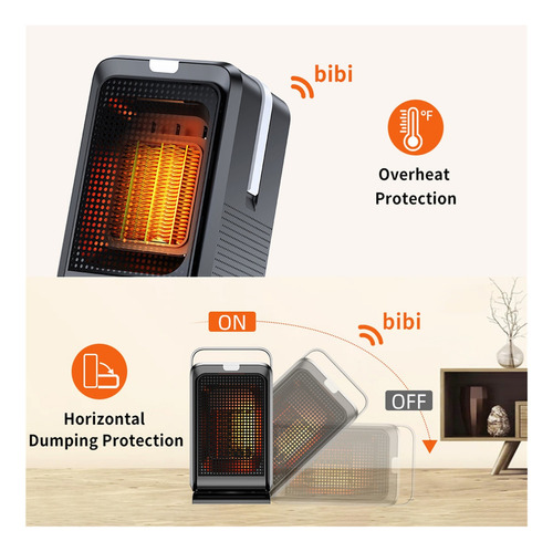 Calentador Eléctrico Con Ventilador De Aire Caliente Para Mo