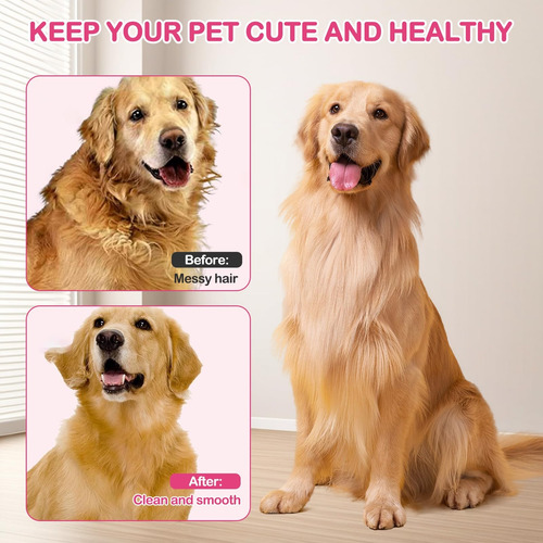 Cepillo De Vapor Para Mascotas Para Perros Y Gatos, Peine