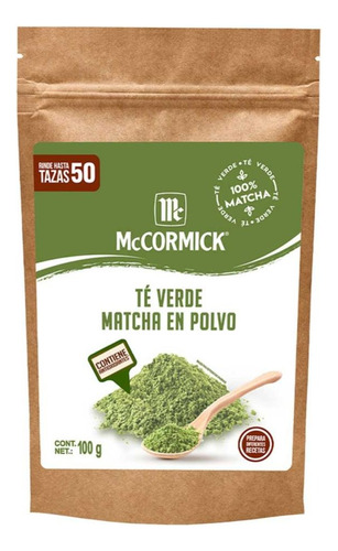 Pack De 3 Té Mccormick Matcha Puro 100g