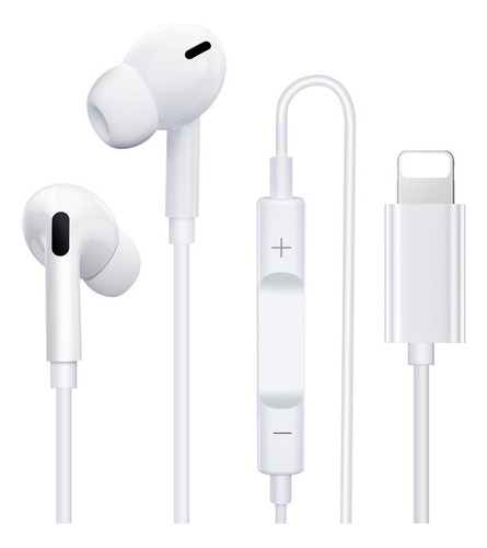 . Auriculares Planos For iPhone 714 Con Control Lightning