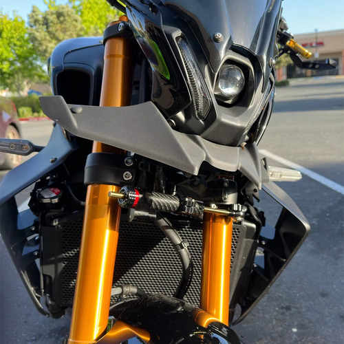 Soporte De Amortiguador Dirección Para Yamaha Mt09 2021-2024 Color Black + Bracket