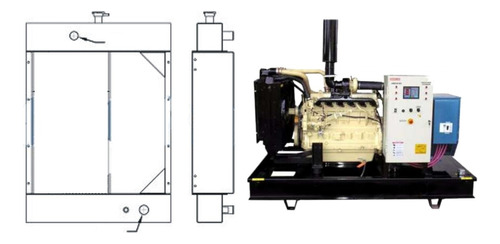 Radiador Grupo Electrogeno J. Deere 4045 Hj61 120 Hp 100kva