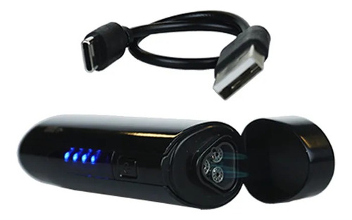 Isqueiro Maçarico 3 Chamas Usb Premium Metal Cohiba