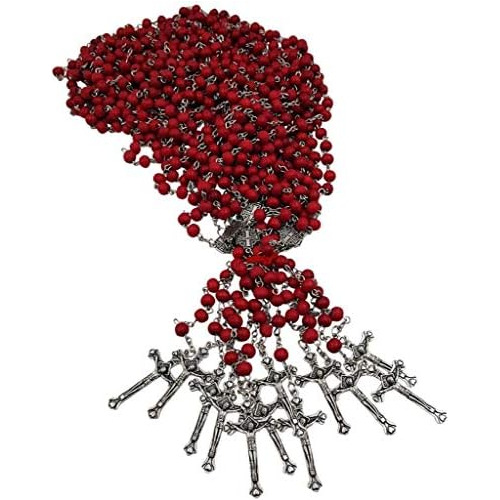 Docena De 12 Rosarios Católicos Aroma Pétalos De Rosa...