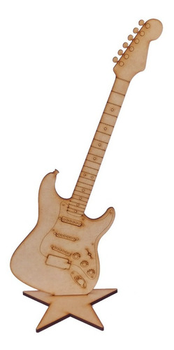 50 Guitarra Mdf Fender Stratocaster 45 Cm Centro Mesa Fiesta