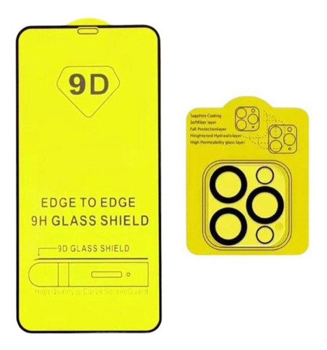 Protector Pantalla Full + Cámara Compatible Con Iphone Iphone 12 Pro Max