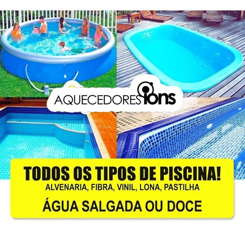 Aquecedor Trocador De Calor 40 Mil Lts Bivolt Para Piscina